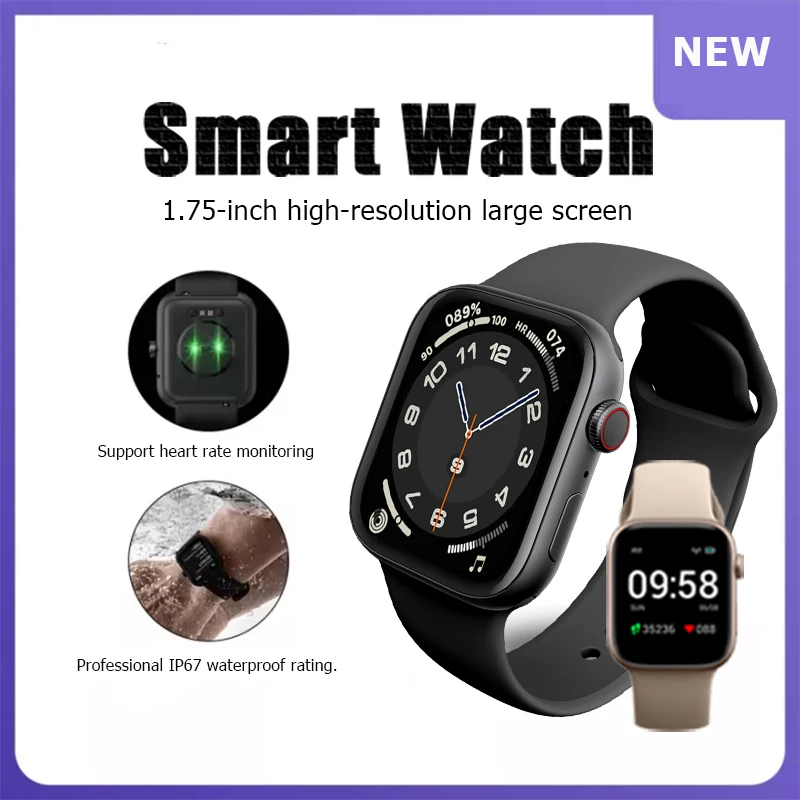 New X7 Men's Smart Watch Bluetooth Calling 1.8 Inch HD Split Screen IP67 Waterproof Smart Watch Women's Health Sports Watch
New X7 Men's Smart Watch Bluetooth Calling 1.8 Inch HD Split Screen IP67 Waterproof Smart Watch Women's Health Sports Watch