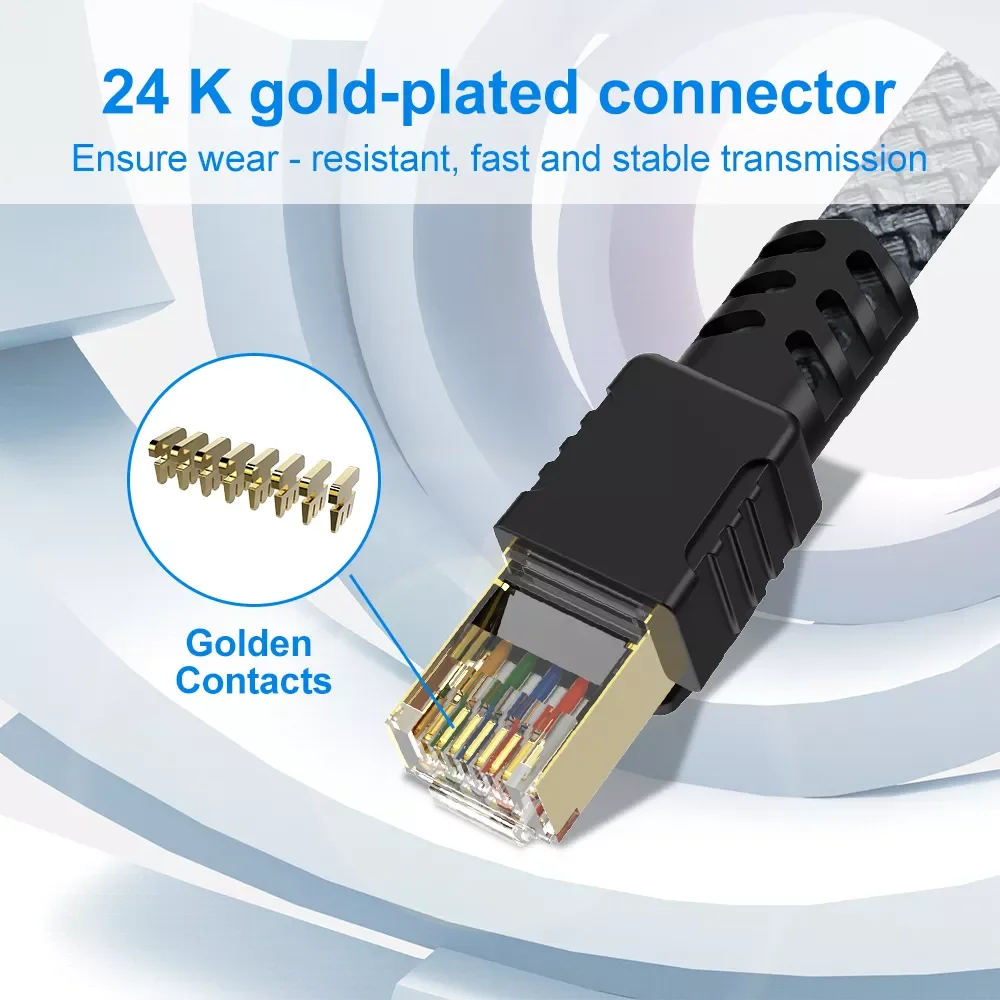 2022NEW Cable Cat7 Lan Cable UTP CAT 7 RJ 45 Network Cable RJ45 Cat7 Internet Cable Patch Cord for Modem Router Cable Ethernet
2022NEW Cable Cat7 Lan Cable UTP CAT 7 RJ 45 Network Cable RJ45 Cat7 Internet Cable Patch Cord for Modem Router Cable Ethernet