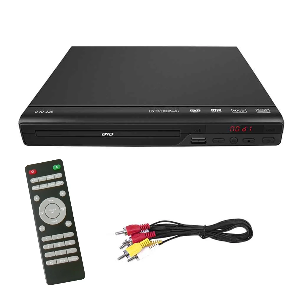 720P DVD Player With AV Cable 5.1 Surround Sound Music Audio Video USB Compatible DVD Player For TV Home Movie Entertainment
720P DVD Player With AV Cable 5.1 Surround Sound Music Audio Video USB Compatible DVD Player For TV Home Movie Entertainment