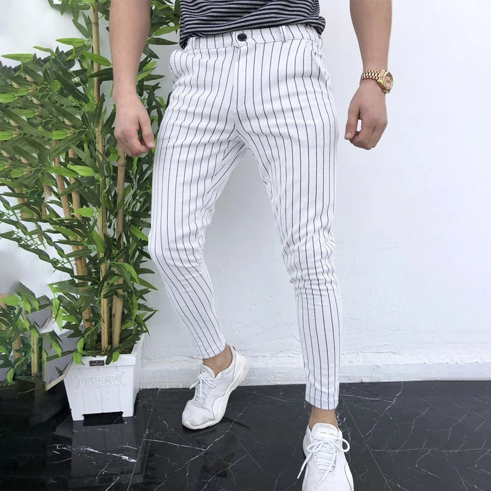 Suit Pants Mens Business Stripe Casual Dress Pants Pencil Trousers Slim Fit Formal Bottoms Hombre Pantalones Men Clothing A50
Suit Pants Mens Business Stripe Casual Dress Pants Pencil Trousers Slim Fit Formal Bottoms Hombre Pantalones Men Clothing A50