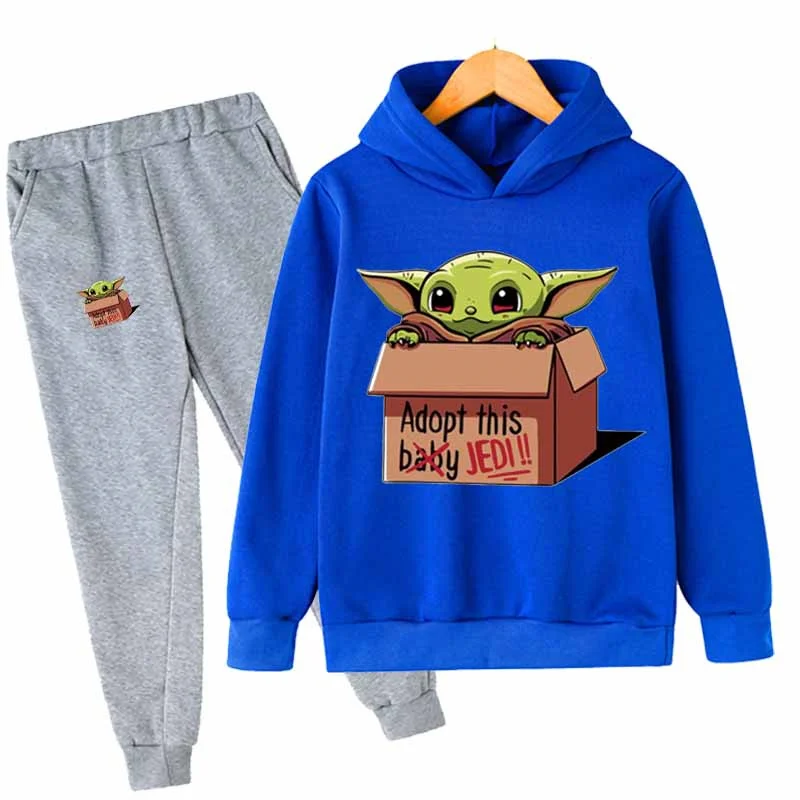 Детский комплект одежды Yoda, повседневный комплект из 2 предметов, толстовка с капюшоном и штаны с мультипликационным рисунком для мальчиков...
Детский комплект одежды Yoda, повседневный комплект из 2 предметов, толстовка с капюшоном и штаны с мультипликационным рисунком для мальчиков...