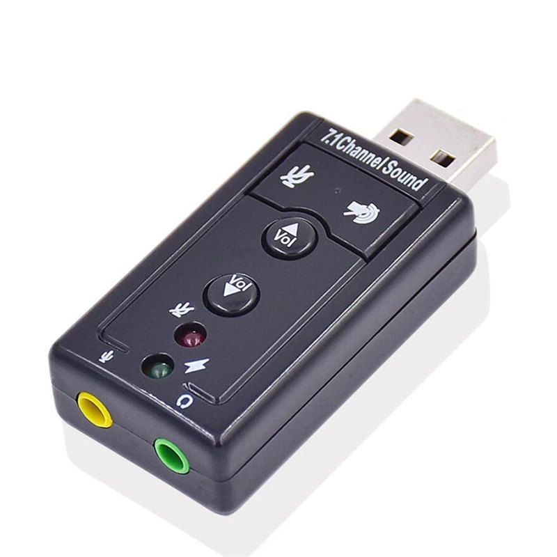 External Mini USB 2.0 3D Virtual 480Mbps 7.1 Channel Audio Sound Card Adapter for PC Desktop Notebook
External Mini USB 2.0 3D Virtual 480Mbps 7.1 Channel Audio Sound Card Adapter for PC Desktop Notebook