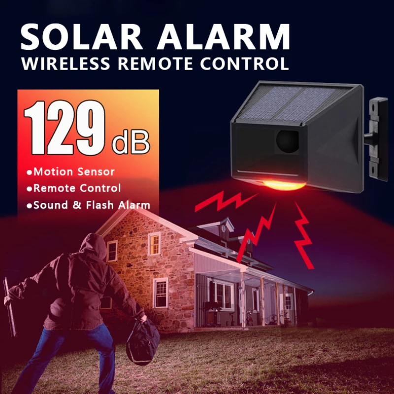 Solar Animal Repellent Alarm Light Motion Sensor Remote Control Warning Wild Boar Anti-theft Flashing Alarm Outdoor Repellent
Solar Animal Repellent Alarm Light Motion Sensor Remote Control Warning Wild Boar Anti-theft Flashing Alarm Outdoor Repellent