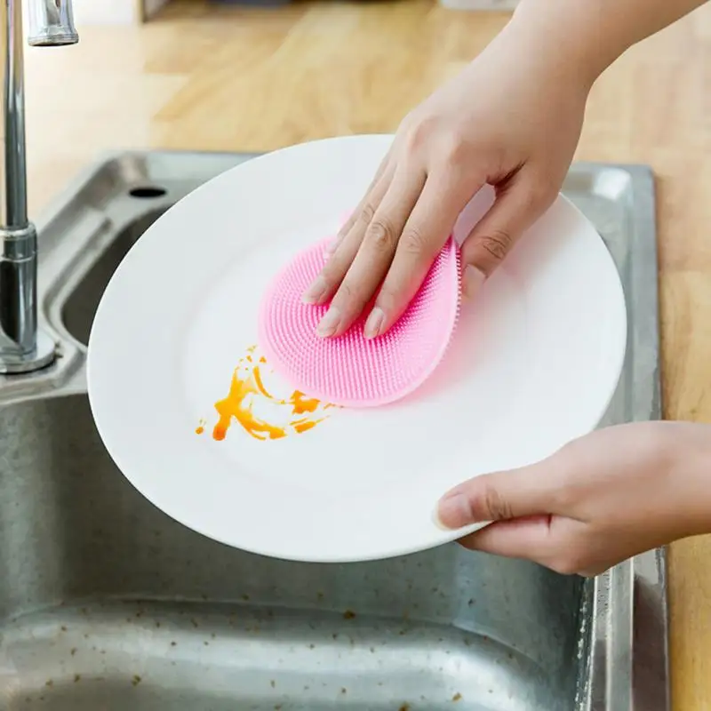 Silicone Scouring Pad Silicone Dish Sponge Kitchen Pot Cleaner Washing Tool Multifunction Silicone Sponge Bowl Cleaning Brush
Silicone Scouring Pad Silicone Dish Sponge Kitchen Pot Cleaner Washing Tool Multifunction Silicone Sponge Bowl Cleaning Brush