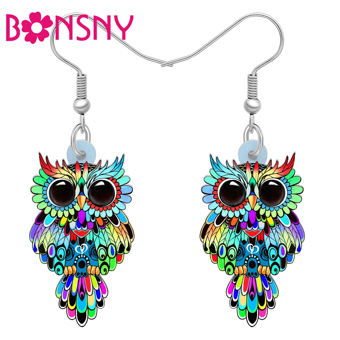 Bonsny Acrylic Novelty Floral Owls Dangle Drop Cute Birds Charms Earrings Decorations Fashion Jewelry For Women Girls Kids Gifts
Bonsny Acrylic Novelty Floral Owls Dangle Drop Cute Birds Charms Earrings Decorations Fashion Jewelry For Women Girls Kids Gifts