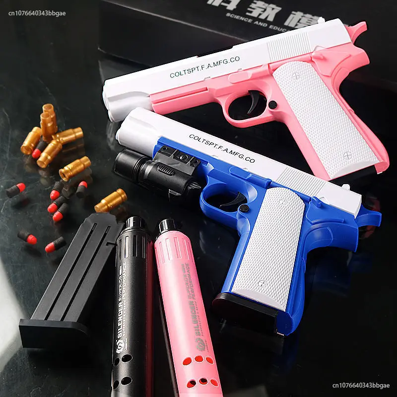 2024 Shell Throwing Soft Bullet Gun Glock Toy Pistol Pink Toy Gun Outdoor CS Shooting Game Prop Gun
2024 Shell Throwing Soft Bullet Gun Glock Toy Pistol Pink Toy Gun Outdoor CS Shooting Game Prop Gun