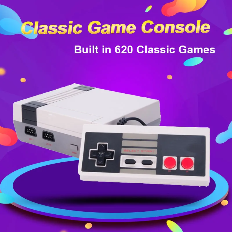 Мини ТВ Видео игровая консоль, консоль NES 8 бит, 620 встроенных ретро-игр, поддержка ТВ выхода, детский подарок
Мини ТВ Видео игровая консоль, консоль NES 8 бит, 620 встроенных ретро-игр, поддержка ТВ выхода, детский подарок