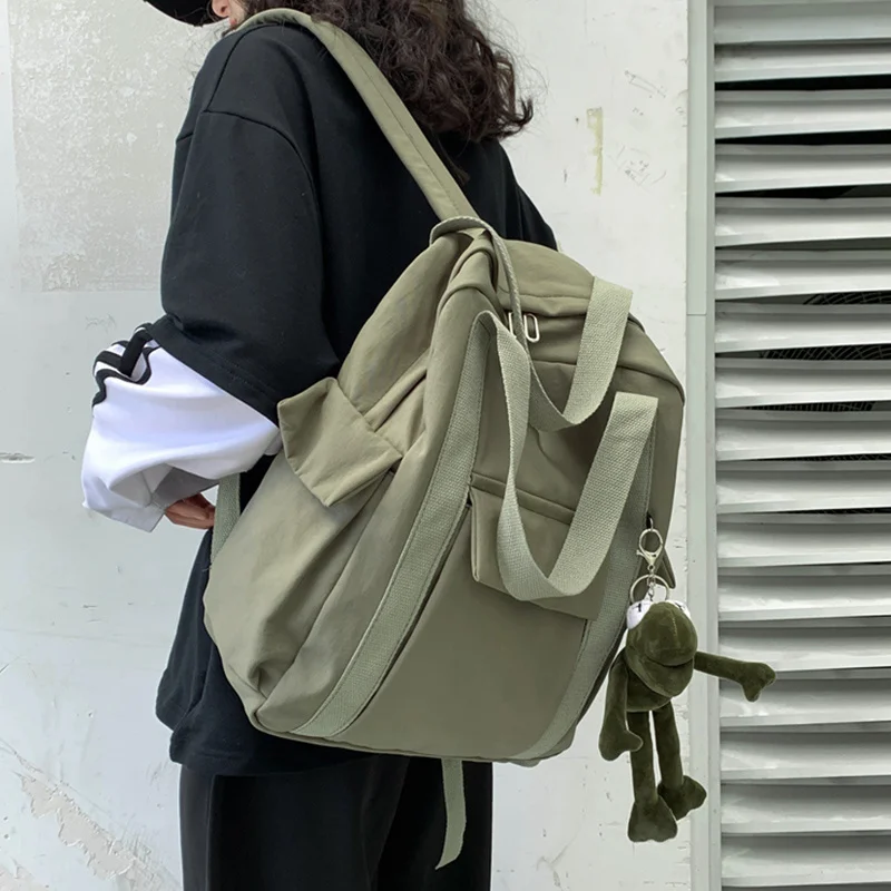 New Solid Color Women'S Waterproof Nylon Backpack Simple School Bag For Teenage Girl Shoulder Travel Bag School Backpack
New Solid Color Women'S Waterproof Nylon Backpack Simple School Bag For Teenage Girl Shoulder Travel Bag School Backpack