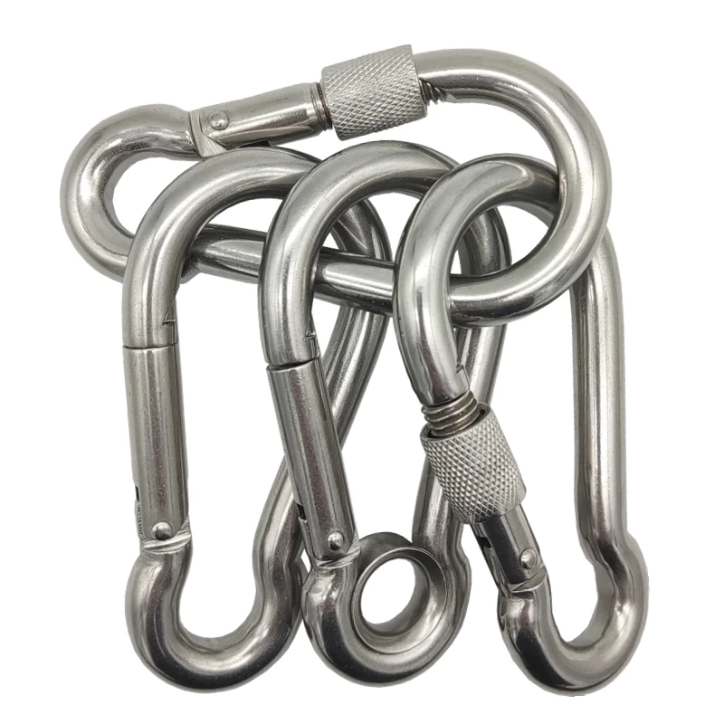 2 Pcs Spring Hook Mountaineering Caving Rock Climbing Carabiner Safety Main Screw Lock Buckle Equipment Tool
2 Pcs Spring Hook Mountaineering Caving Rock Climbing Carabiner Safety Main Screw Lock Buckle Equipment Tool
