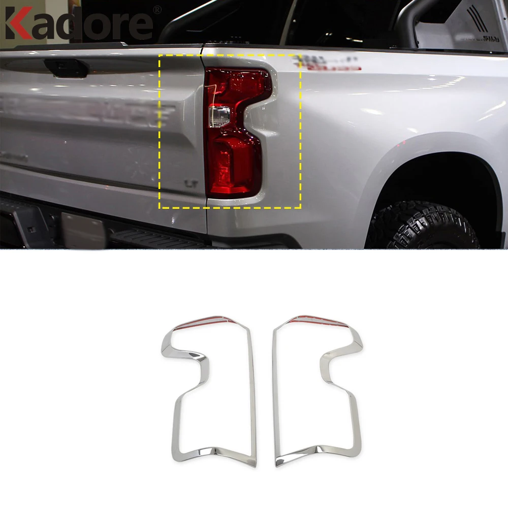 For Chevrolet Silverado 1500 2019 2020 Chrome Rear Back Lamp Tail Light Cover Trim Car Styling Sticker Exterior Accessories
For Chevrolet Silverado 1500 2019 2020 Chrome Rear Back Lamp Tail Light Cover Trim Car Styling Sticker Exterior Accessories
