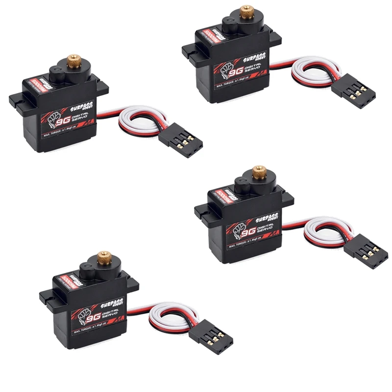 SURPASS HOBBY 4PCS S0009M 9G Digital Servos Metal Gear Servo 1.4KG Steering Gear For RC Cars Parts Airplane Boat Ship Plane
SURPASS HOBBY 4PCS S0009M 9G Digital Servos Metal Gear Servo 1.4KG Steering Gear For RC Cars Parts Airplane Boat Ship Plane