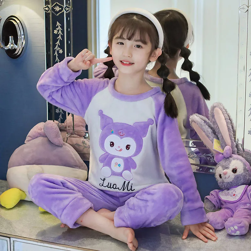 Sanrio Pajamas Children's Facecloth Kuromi Cinnamoroll Accessories Thick and Soft Loungewear Set Kawaii Animation Christmas Gift
Sanrio Pajamas Children's Facecloth Kuromi Cinnamoroll Accessories Thick and Soft Loungewear Set Kawaii Animation Christmas Gift