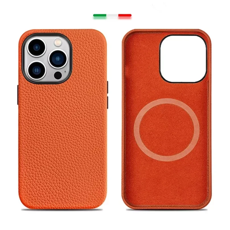 Genuine Cowhide Leather Case for iPhone 13 Pro Max Mag Wireless Charging Cover For iPhone 12 Pro Max 13 12Mini Mobile Phone Case
Genuine Cowhide Leather Case for iPhone 13 Pro Max Mag Wireless Charging Cover For iPhone 12 Pro Max 13 12Mini Mobile Phone Case
