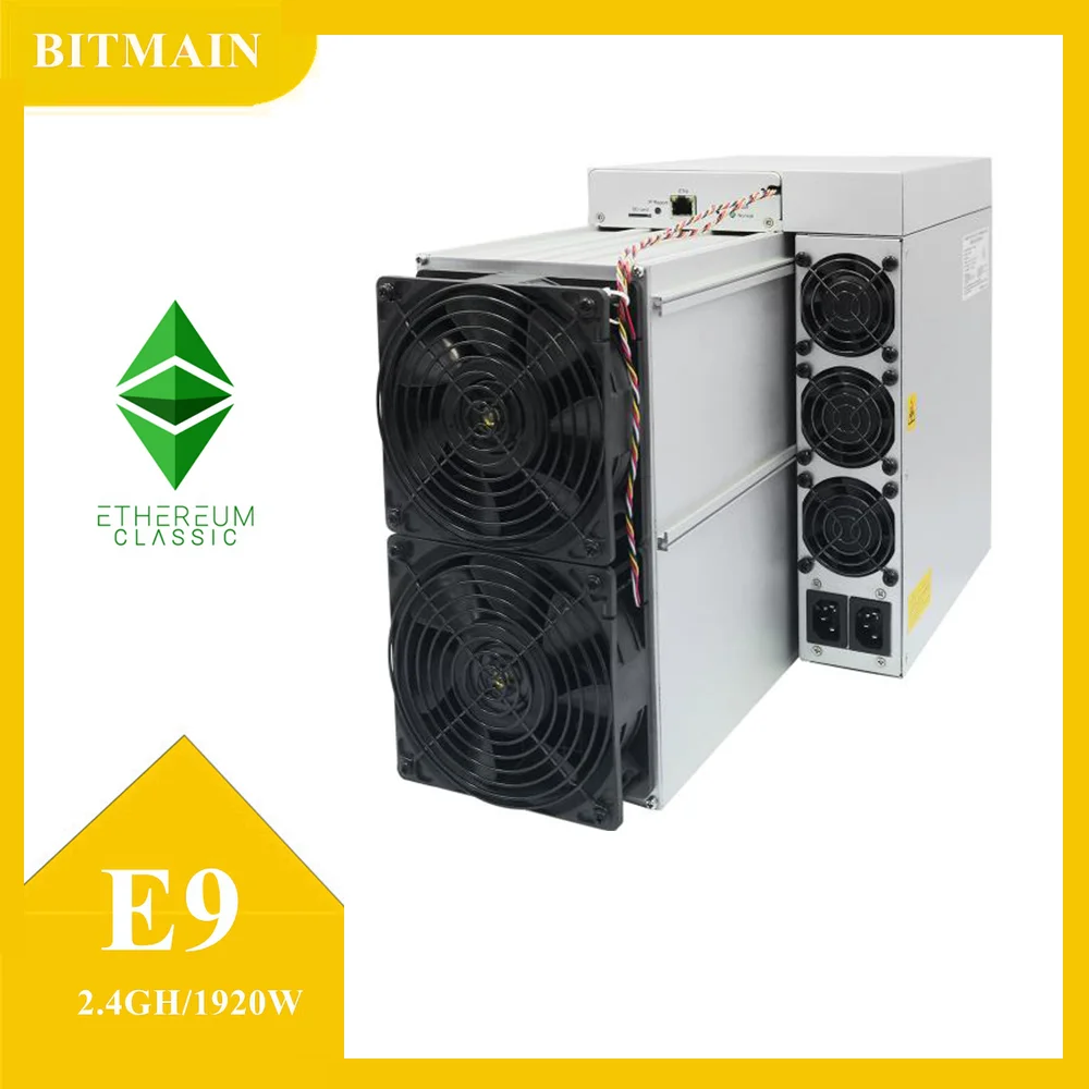 Antminer E9 2.4gh/2.1 gh Ethash Algorithm 2400Mh/S 1920W ETH/ETC Miner Master With Power Supply Included
Antminer E9 2.4gh/2.1 gh Ethash Algorithm 2400Mh/S 1920W ETH/ETC Miner Master With Power Supply Included