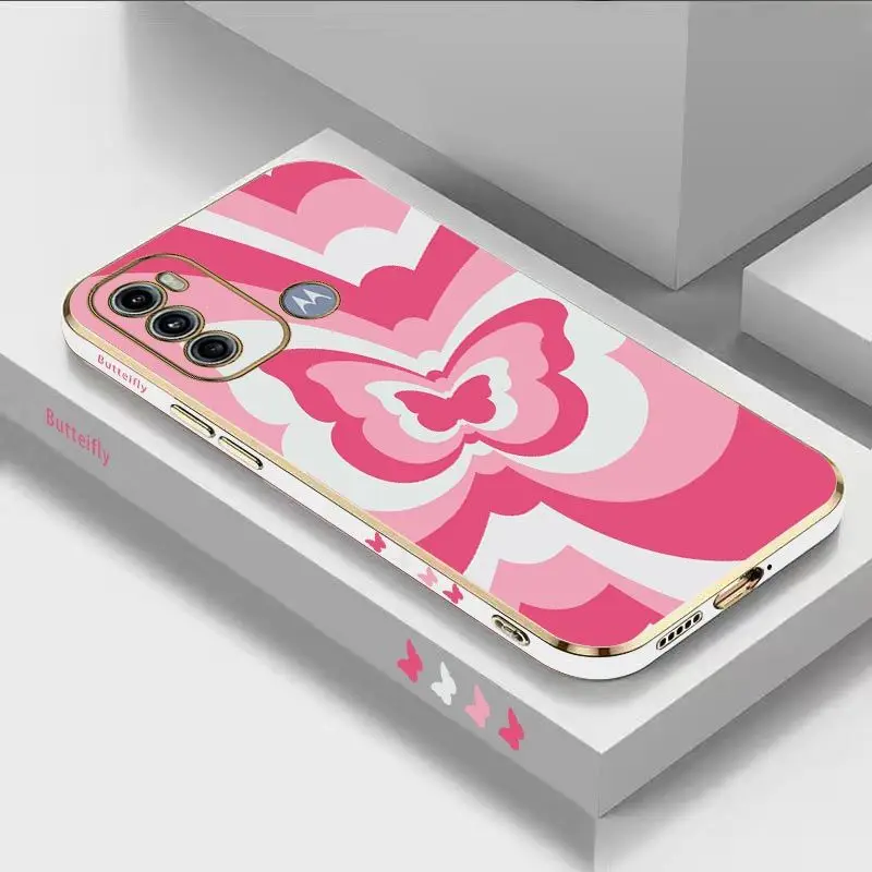 Pink Gradient Butterfly Luxury Plating Phone Case For Motorola Moto G60 G53 G52 G50 G42 G30 G20 G22 G52 E20 G9 Play Cover 
Pink Gradient Butterfly Luxury Plating Phone Case For Motorola Moto G60 G53 G52 G50 G42 G30 G20 G22 G52 E20 G9 Play Cover