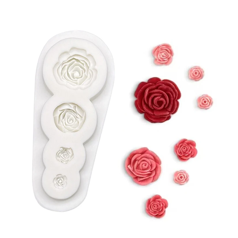 Flower Rose Silicone Cake Mold Sugarcraft Cupcake Baking Mold Fondant Decorating Tools
Flower Rose Silicone Cake Mold Sugarcraft Cupcake Baking Mold Fondant Decorating Tools