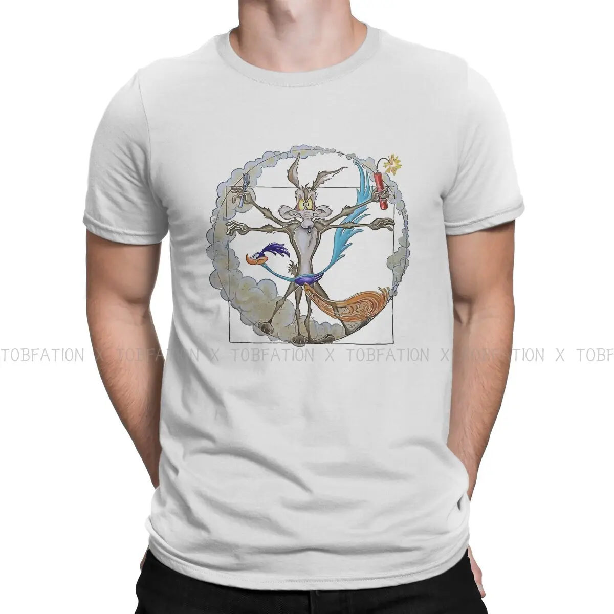 Circle Roadrunner and El Coyote Men T Shirt Classic Gothic Large Crewneck TShirt Harajuku Streetwear
Circle Roadrunner and El Coyote Men T Shirt Classic Gothic Large Crewneck TShirt Harajuku Streetwear