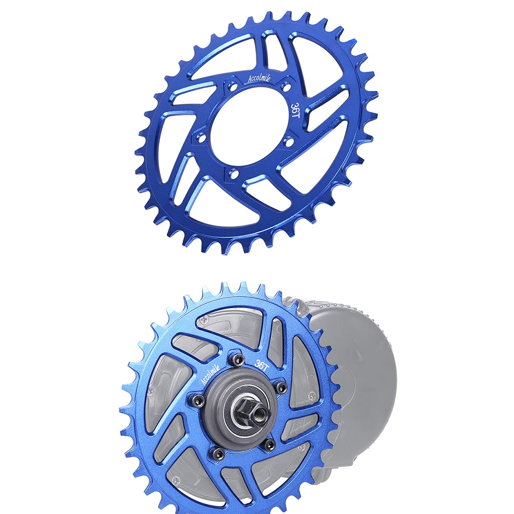 Outdoor Chainring Sprocket Tooth Chain 36T Accessories Black/Blue Deep Tooth Mid-mounted Narrow-wide Brand New
Outdoor Chainring Sprocket Tooth Chain 36T Accessories Black/Blue Deep Tooth Mid-mounted Narrow-wide Brand New