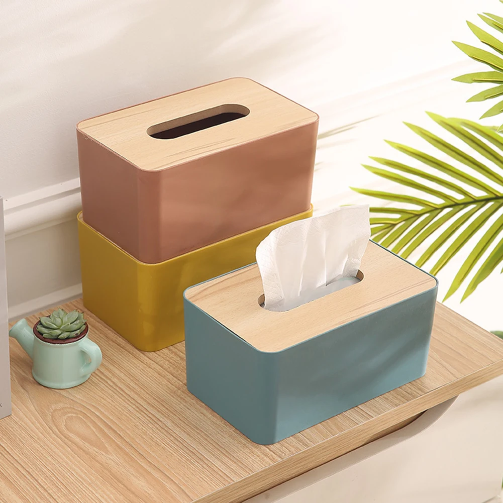 Tissue Box Storage Box Wooden Cover Desktop Kitchen Dining Room Napkin Toilet Paper Holder Home Car Tissue Paper Dispenser
Tissue Box Storage Box Wooden Cover Desktop Kitchen Dining Room Napkin Toilet Paper Holder Home Car Tissue Paper Dispenser