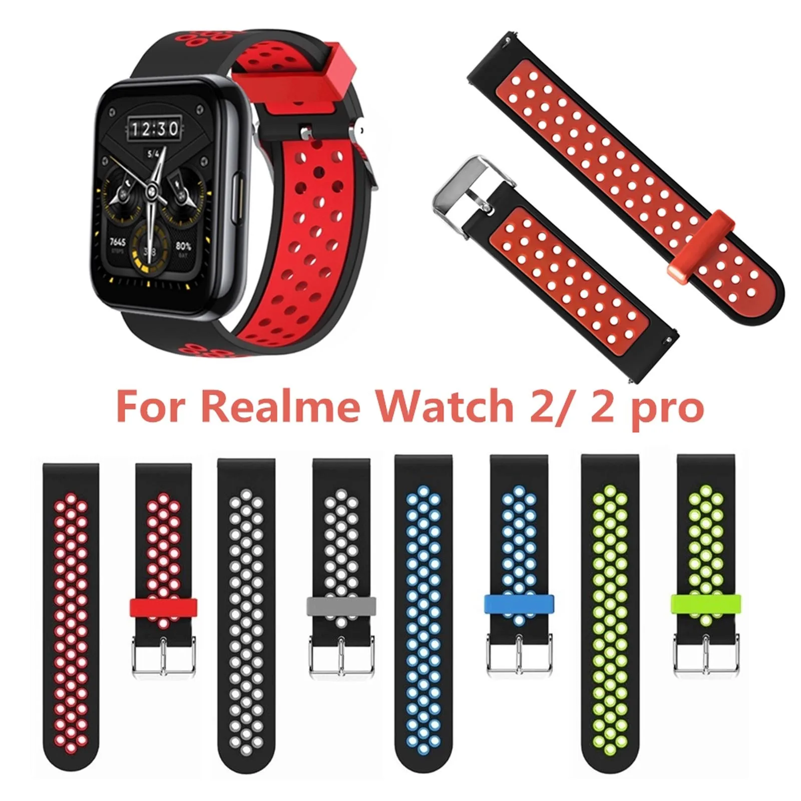 Ремешок мягкий силиконовый для Realme Watch 2 / 2 pro, сменный Браслет для наручных часов Realme Watch S pro, 22 мм
Ремешок мягкий силиконовый для Realme Watch 2 / 2 pro, сменный Браслет для наручных часов Realme Watch S pro, 22 мм