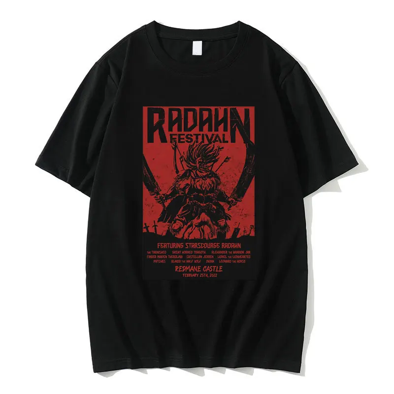 Radahn Festival Graphic Print T-shirts Men's Fashion Oversized T Shirt Vintage Streetwear Men Women Anime Cartoon Tshirt Male
Radahn Festival Graphic Print T-shirts Men's Fashion Oversized T Shirt Vintage Streetwear Men Women Anime Cartoon Tshirt Male