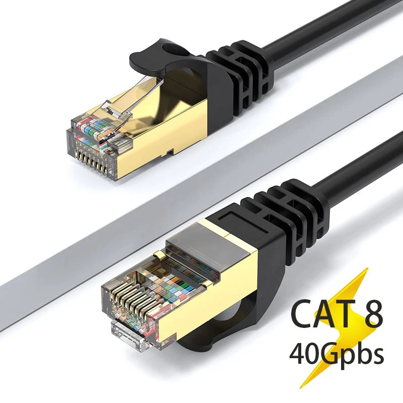 

8702 Cat8 Ethernet-кабель 40 Гбит/с, сетевой кабель сетевой сети сетевой стандарт Sstp Utp Ethernet Cat7 Lan-кабель для маршрутизатора ПК Ps4 ТВ ноутбука RJ45