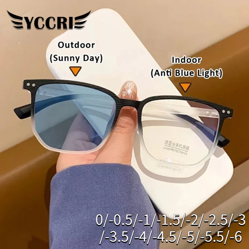 Anti Blue Light Myopia Glasses Degrees 0 To - 6.0 Photosensitive Color Changing Reading Glasses Outdoor Sunshade Sunglasses
Anti Blue Light Myopia Glasses Degrees 0 To - 6.0 Photosensitive Color Changing Reading Glasses Outdoor Sunshade Sunglasses