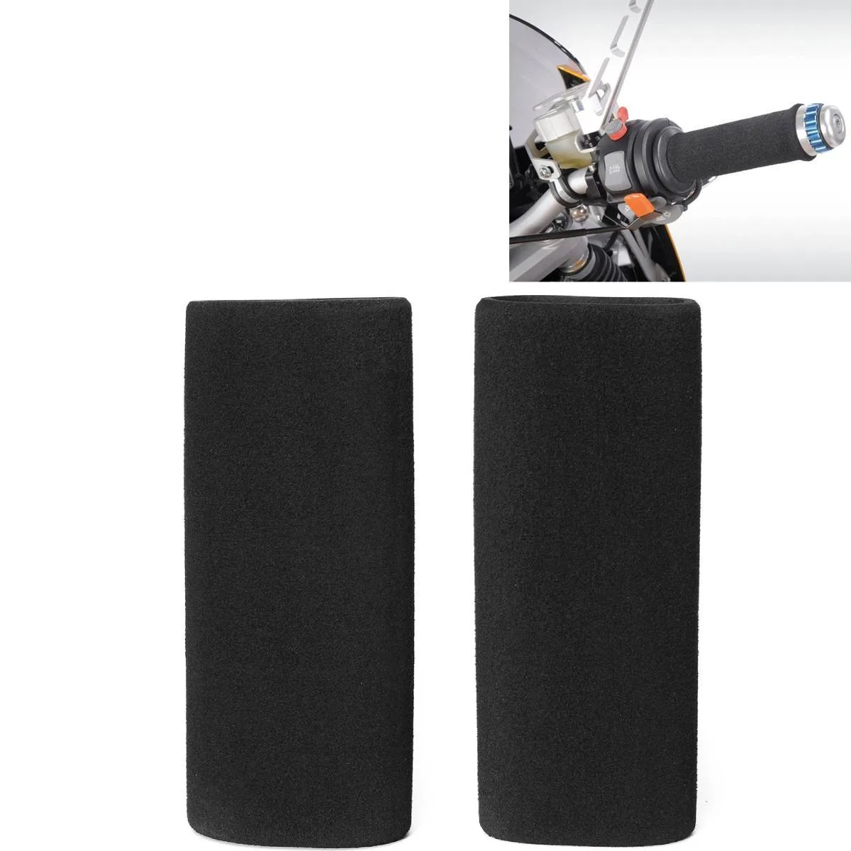 2X Motorcycle Slip-On Grip Covers Motorbike Anti Vibration Handle Bar Foam Comfort Slip Over Grips Comfort Slip Over Grips Cover
2X Motorcycle Slip-On Grip Covers Motorbike Anti Vibration Handle Bar Foam Comfort Slip Over Grips Comfort Slip Over Grips Cover