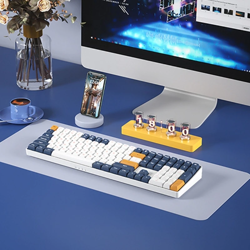 A108 2.4Ghz Wireless Gaming Mechanical Keyboard 110 Keys Hotswap Mini Gaming Mechanical Keyboard PBT Keycaps Keyboards
A108 2.4Ghz Wireless Gaming Mechanical Keyboard 110 Keys Hotswap Mini Gaming Mechanical Keyboard PBT Keycaps Keyboards