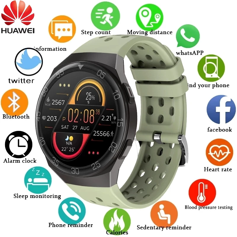 Huawei Smart Watch Men Tracking Fitness Exercise IP68 Waterproof Watch Women Health Monitoring Full Screen Touch For Android iOS
Huawei Smart Watch Men Tracking Fitness Exercise IP68 Waterproof Watch Women Health Monitoring Full Screen Touch For Android iOS