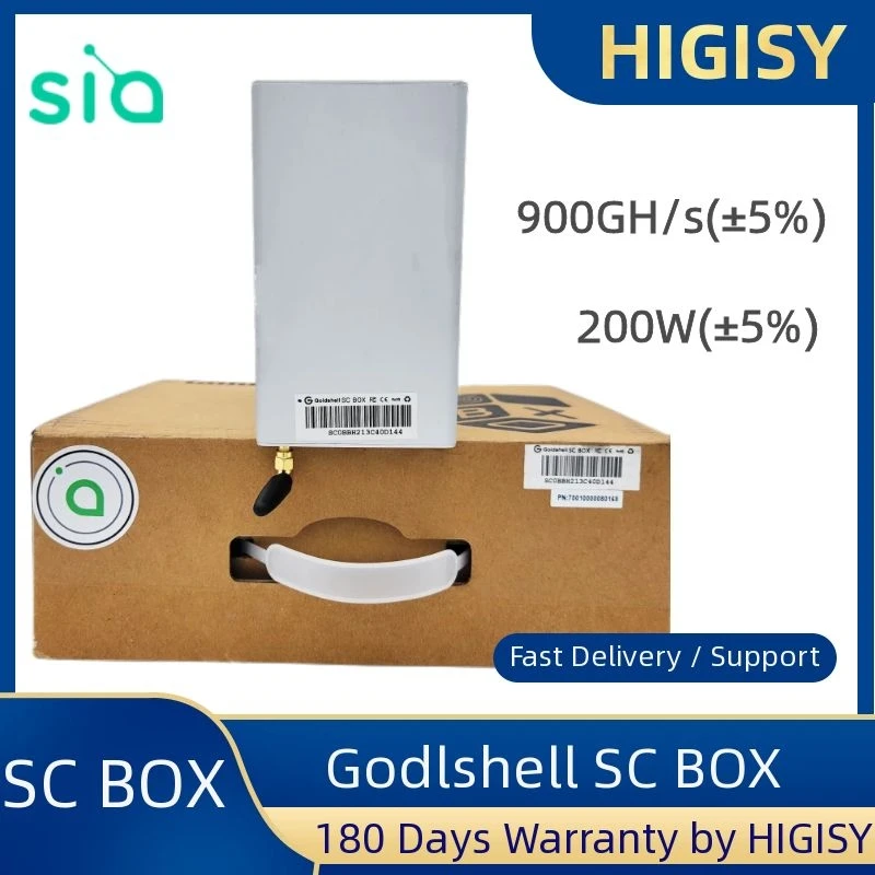 Новинка, Goldshell SC Box Miner Siacoin Miner 900GH/s ± 5% | 200W ± 5% | 0,22 W/g
Новинка, Goldshell SC Box Miner Siacoin Miner 900GH/s ± 5% | 200W ± 5% | 0,22 W/g