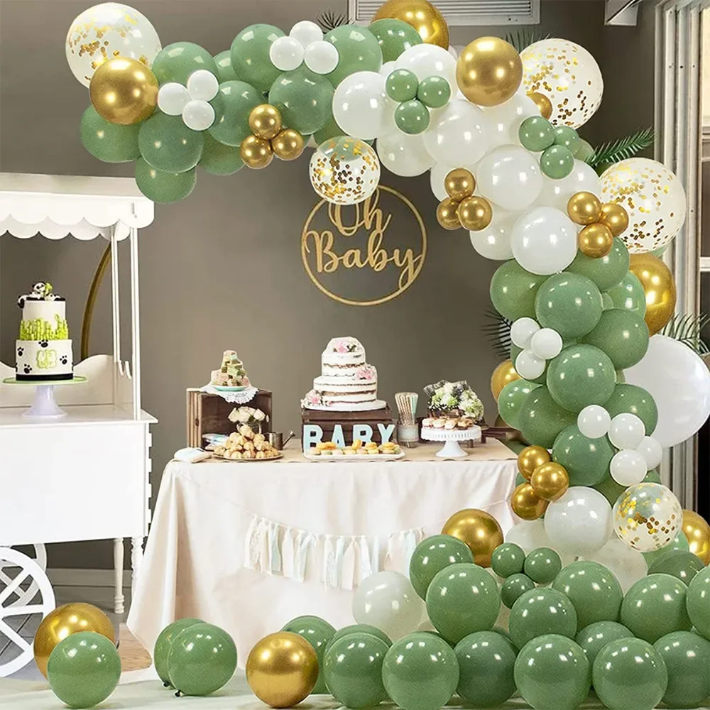 117 Pcs Green Balloon Set Garland Kit Arch Baby Shower Party Decoration Happy Birthday Party Wedding Jungle Decoration Balloons
117 Pcs Green Balloon Set Garland Kit Arch Baby Shower Party Decoration Happy Birthday Party Wedding Jungle Decoration Balloons