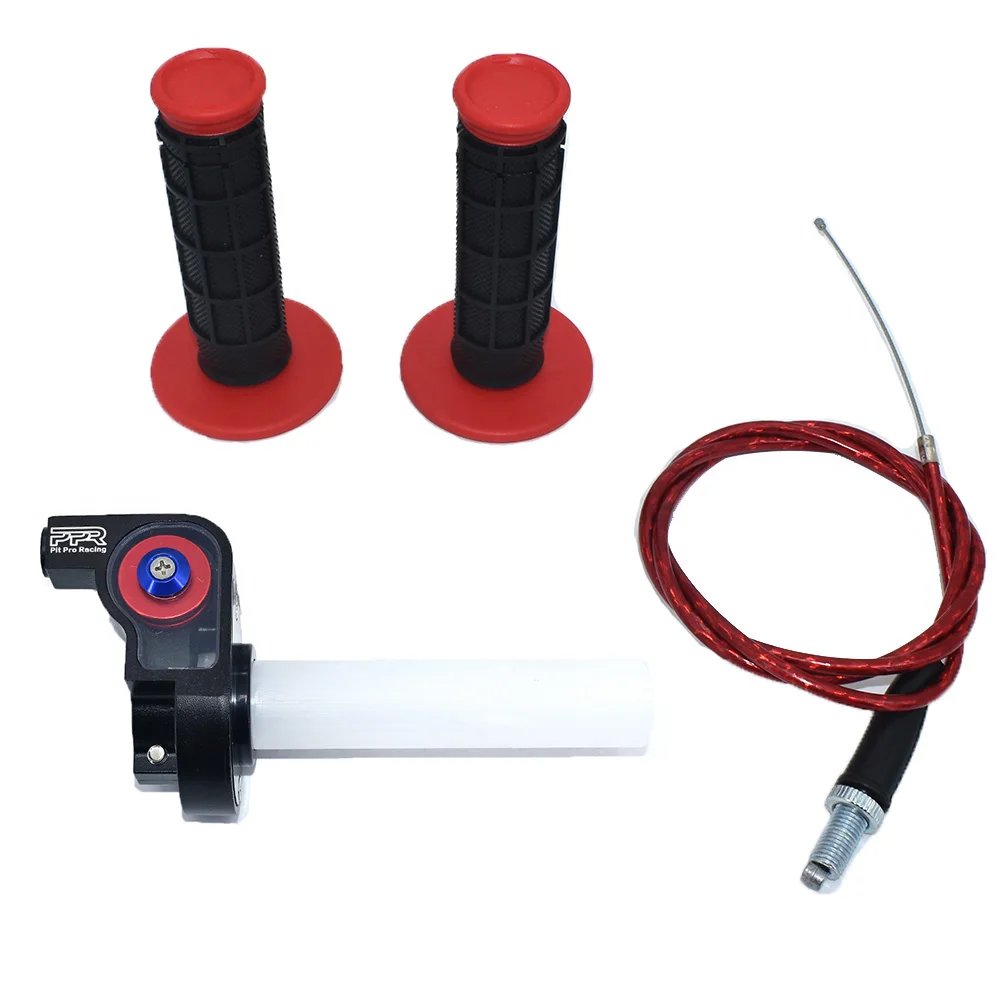 Motorcycle Grips With 1/4 Quick Turn Throttle Settle 1200MM Throttle Cable For Handlebar Dirt Pit Bike Motocross Parts
Motorcycle Grips With 1/4 Quick Turn Throttle Settle 1200MM Throttle Cable For Handlebar Dirt Pit Bike Motocross Parts
