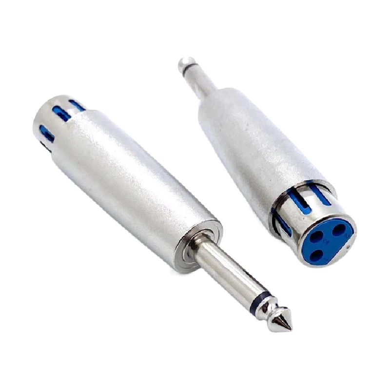 1 шт. 6,5 мм штекер на гнездо XLR 3 контакта розетка одинарный адаптер от 6,35 до разъема RCA 
1 шт. 6,5 мм штекер на гнездо XLR 3 контакта розетка одинарный адаптер от 6,35 до разъема RCA