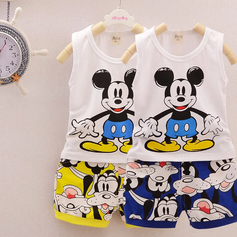 New Kids Vest Set Summer Cotton Cartoon Baby Girls Vest Shorts 1-4Years Old Baby Boys Sleeveless 2pcs Children's Clothing Sets
New Kids Vest Set Summer Cotton Cartoon Baby Girls Vest Shorts 1-4Years Old Baby Boys Sleeveless 2pcs Children's Clothing Sets