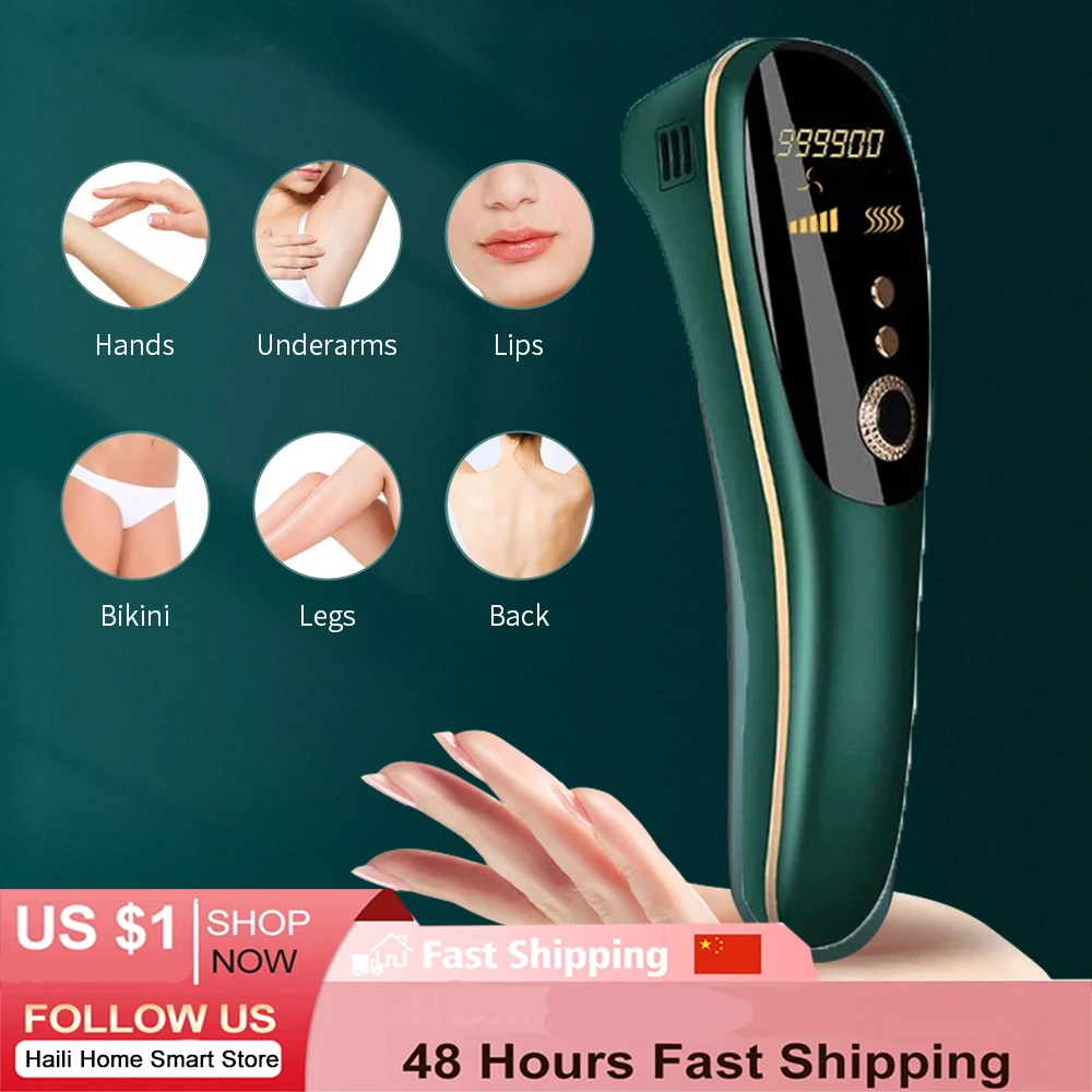 Laser Epilator Ipl Hair Removal Permanent Electric 990000Flashes Photoepilator Painless Shaving Face Body Hair Removal Depilator
Laser Epilator Ipl Hair Removal Permanent Electric 990000Flashes Photoepilator Painless Shaving Face Body Hair Removal Depilator