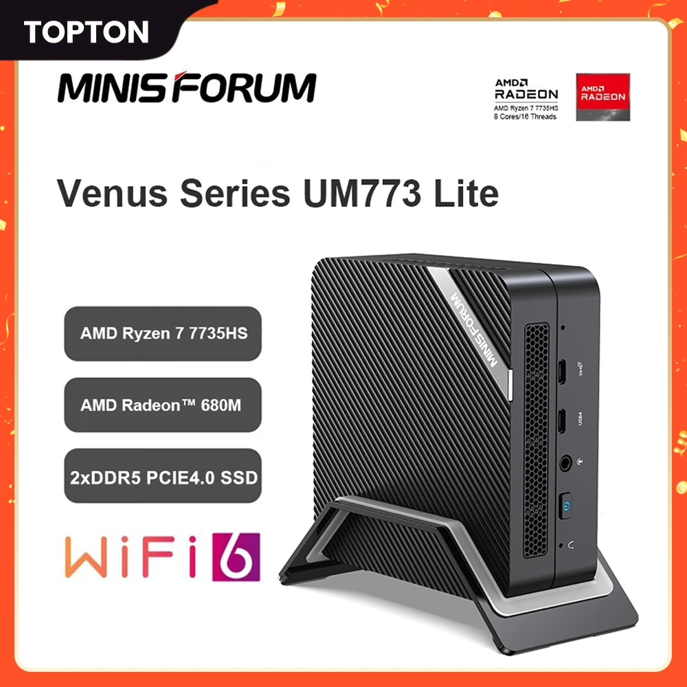 Мини-ПК MINISFORUM UM773 UM690 AMD Ryzen 7 7735HS Ryzen 9 6900HX 8 ядер Windows 11 Pro DDR5 PCIE4.0 8K USB4.0 игровой компьютер
Мини-ПК MINISFORUM UM773 UM690 AMD Ryzen 7 7735HS Ryzen 9 6900HX 8 ядер Windows 11 Pro DDR5 PCIE4.0 8K USB4.0 игровой компьютер