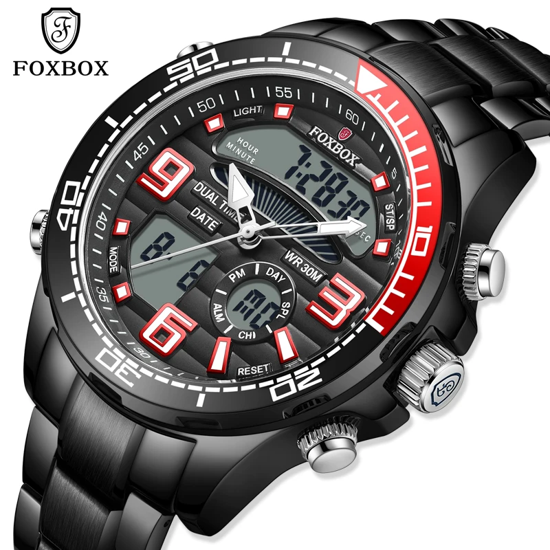 LIGE Sport Chronograph Men's Watches Stainless Steel Band Wristwatch Big Dial Dual Display Quartz Clock with Luminous Pointers
LIGE Sport Chronograph Men's Watches Stainless Steel Band Wristwatch Big Dial Dual Display Quartz Clock with Luminous Pointers