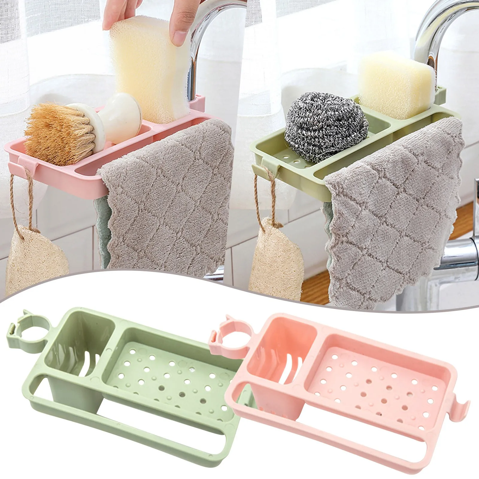 Kitchen Sink Drain Storage Rack Faucet Rack Household Kitchen Punch-free Rag Sponge Brush Rack Sink Storage Holders Accessories 
Kitchen Sink Drain Storage Rack Faucet Rack Household Kitchen Punch-free Rag Sponge Brush Rack Sink Storage Holders Accessories
