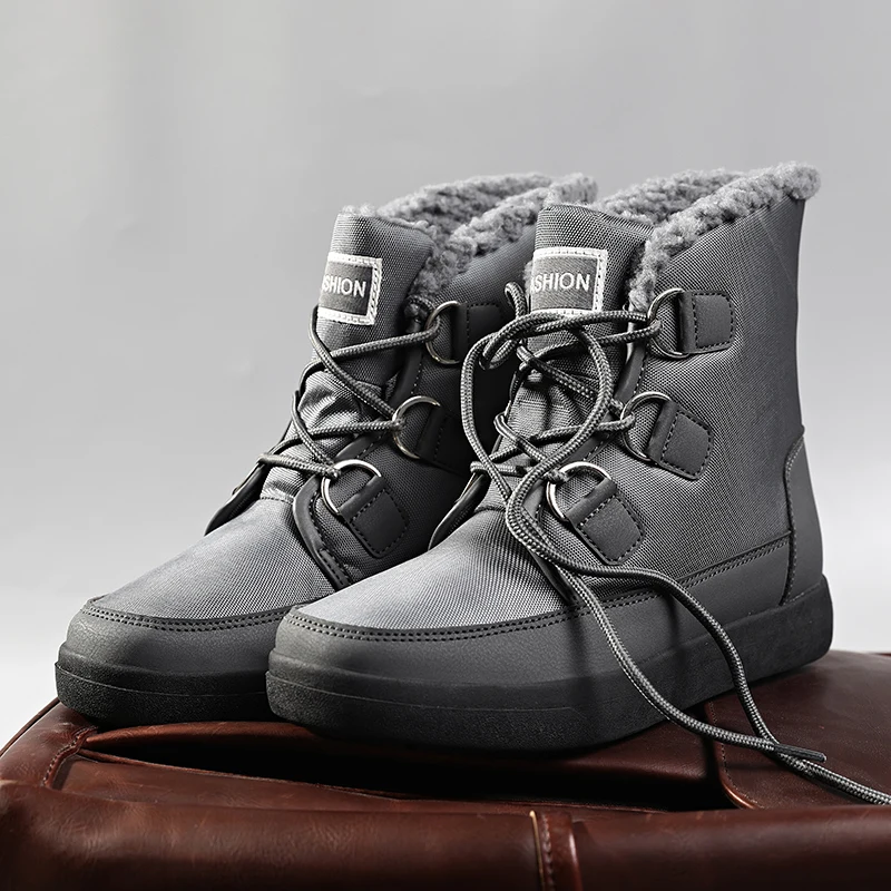 Warm Winter Mens Outdoor Hiking Boots Couple Snow Boots Plus Velvet Side Zipper Casual Short Boots Resistance Men Cotton Shoes
Warm Winter Mens Outdoor Hiking Boots Couple Snow Boots Plus Velvet Side Zipper Casual Short Boots Resistance Men Cotton Shoes