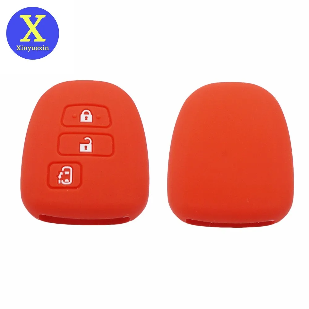Xinyuexin Silicone Car Key Cover FOB Case For Toyota Porte 3 buttons Smart Remote Car Key Jacket Wallet Car-styling
Xinyuexin Silicone Car Key Cover FOB Case For Toyota Porte 3 buttons Smart Remote Car Key Jacket Wallet Car-styling