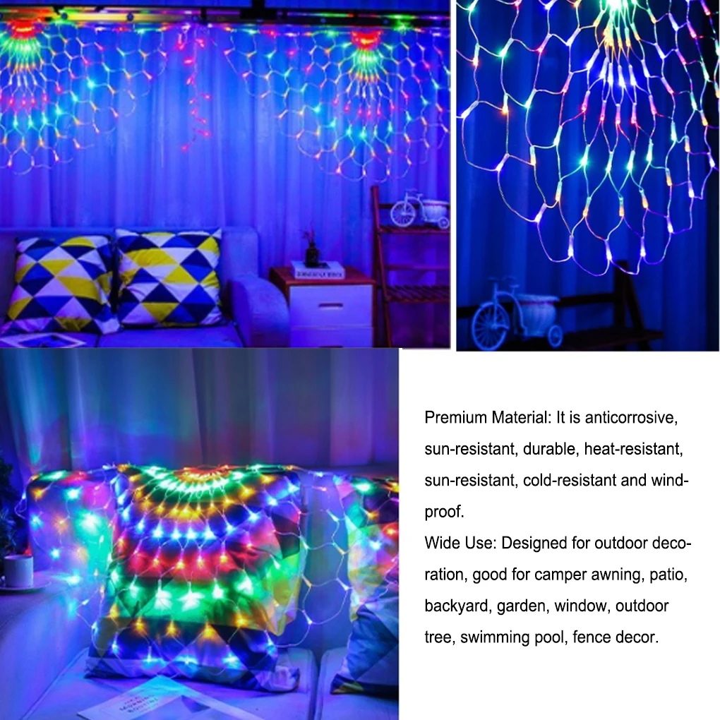String Lights Peacock Mesh Decoration Net Lamp Three Open Screen Portable Durable Lighting Accessory Christmas Party
String Lights Peacock Mesh Decoration Net Lamp Three Open Screen Portable Durable Lighting Accessory Christmas Party