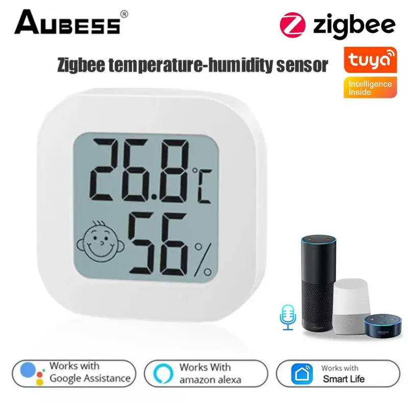 Датчик температуры и влажности Tuya ZigBee для умного дома, светодиодный экран, работает с Google Assistant и Tuya Zigbee Hub
Датчик температуры и влажности Tuya ZigBee для умного дома, светодиодный экран, работает с Google Assistant и Tuya Zigbee Hub