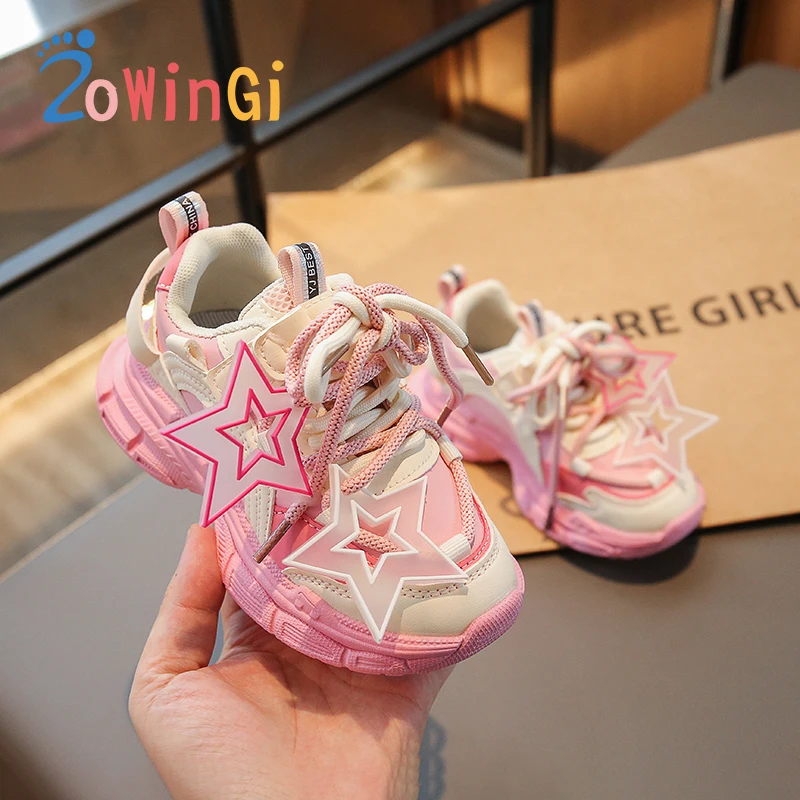 

Size 22-37 Clunky Sneakers Fashion Girls Casual Shoes Hoop & Loop Girl Child Shoe Comfortable Boys Casual Shoes sapato infantil
