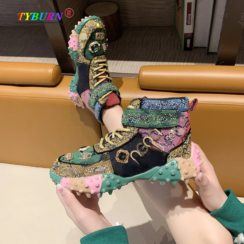 2022 Chinese New Year Men's and Women's Heavy-duty Full Diamond Retro Color-blocking Dad Shoes High-top Thick Bottom Increased
2022 Chinese New Year Men's and Women's Heavy-duty Full Diamond Retro Color-blocking Dad Shoes High-top Thick Bottom Increased