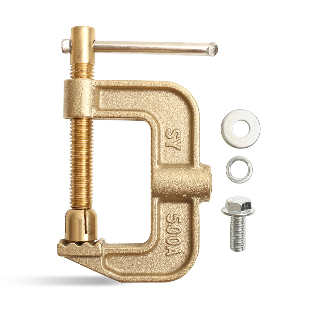 500A Electric Stud Welding G Shaped Ground Clamp Professional Welder Machine Earth Clips Electrowelding Accessory 
500A Electric Stud Welding G Shaped Ground Clamp Professional Welder Machine Earth Clips Electrowelding Accessory