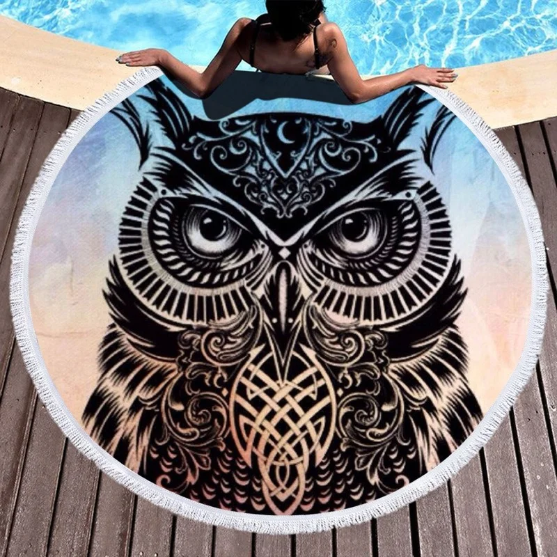 Creative owl Round beach towel Pareo beach luxury beach towel Microfiber towel Towel Towel beach Beach mat beach towel For home
Creative owl Round beach towel Pareo beach luxury beach towel Microfiber towel Towel Towel beach Beach mat beach towel For home