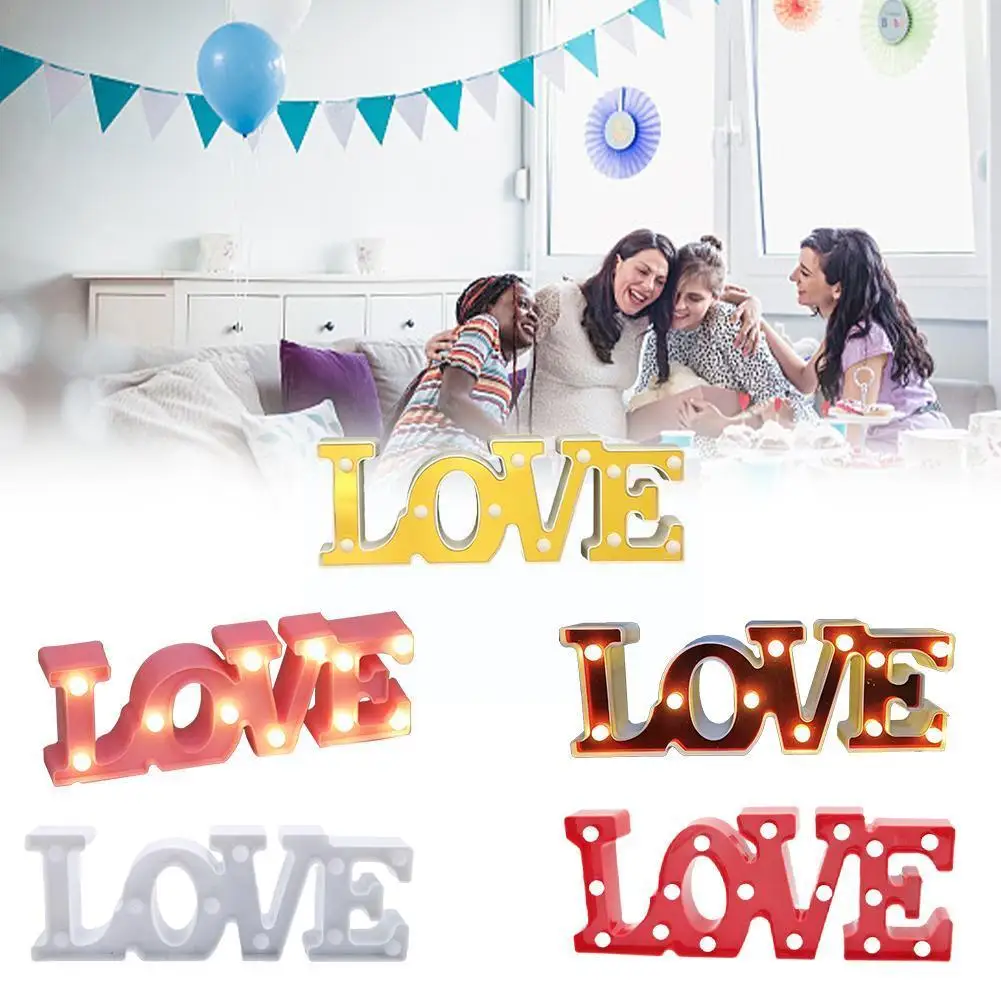 Love Heart LED Letter Lamp Wedding Romantic Red Pink Gift Light Day Decoration Ornament Home Valentines Birthday Christmas T0U3
Love Heart LED Letter Lamp Wedding Romantic Red Pink Gift Light Day Decoration Ornament Home Valentines Birthday Christmas T0U3