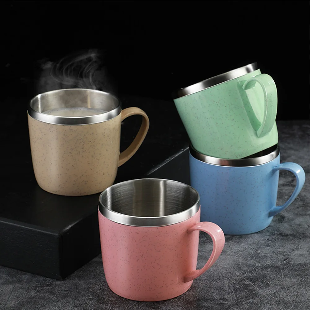 Stainless Steel Cup Double Layer Shatterproof Anti Scalding Coffee Tea Mugs Heat Insulation Teacup For Home Kitchen Tableware
Stainless Steel Cup Double Layer Shatterproof Anti Scalding Coffee Tea Mugs Heat Insulation Teacup For Home Kitchen Tableware