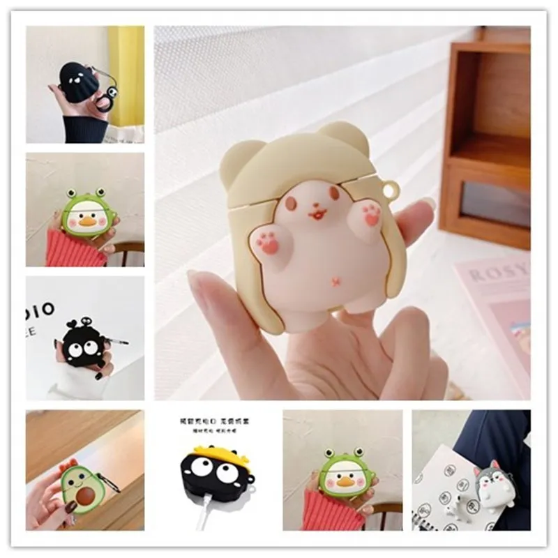 3D Cartoon Cute Anime Toys Cases for Apple Airpods 1 2 3 Case Silicone Soft Protector Cover Earphone For air pods Pro
3D Cartoon Cute Anime Toys Cases for Apple Airpods 1 2 3 Case Silicone Soft Protector Cover Earphone For air pods Pro